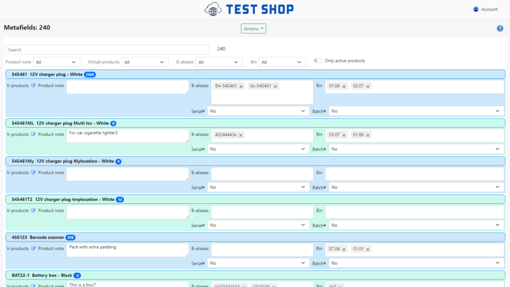 Shopify metafields order check