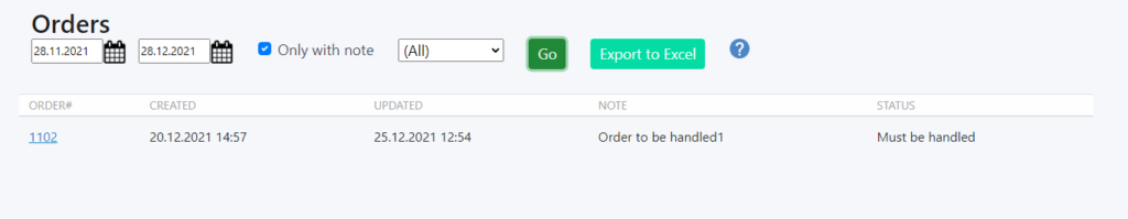 Shopify picking check